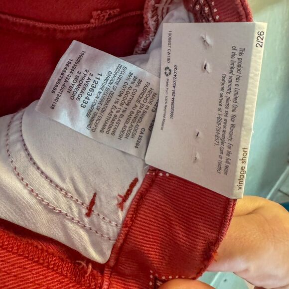 Wrangler High-Rise Denim Cutoff Shorts, Diamond Bay, Size 2/26 , Vintage esque - Picture 5 of 9